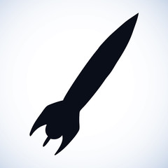 Warhead. Vector engraving