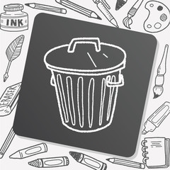 trash can doodle