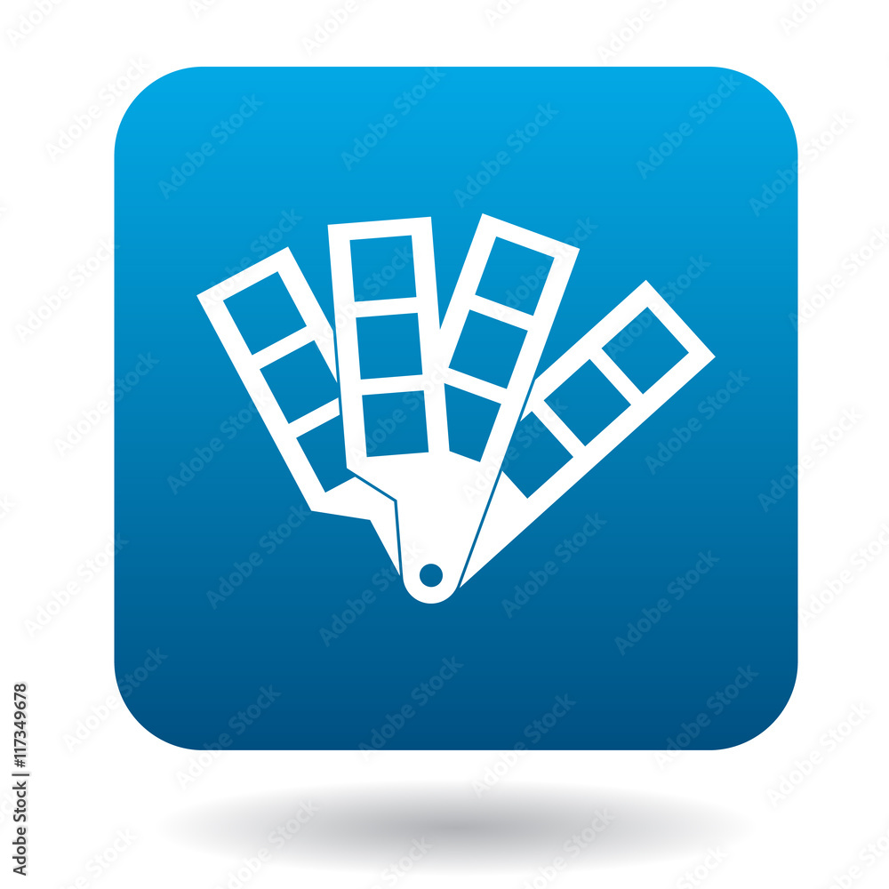 Poster palette guide icon in simple style on a white background