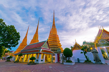 Fototapeta premium Wat pho is one of famous attraction place in Bangkok, Thailand.