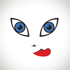 abstract eye and tongue