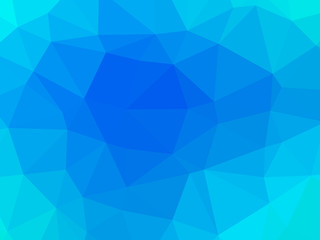Obraz premium Abstract blue turquoise gradient polygon shaped background