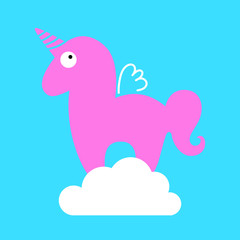 Fototapeta premium unicorn_illustration_template