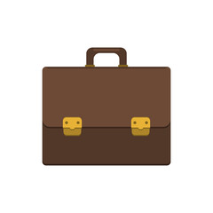 Briefcase icon. Flat style.