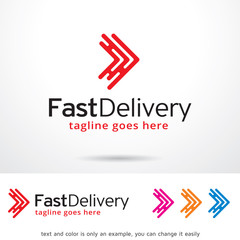 Fast Delivery Logo Template Design Vector