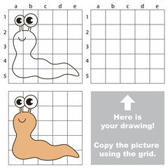 Copy the image using grid. Slug.