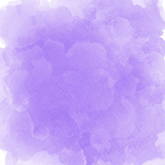 Abstract violet watercolor on white background