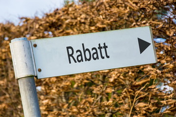 Schild 92 - Rabatt