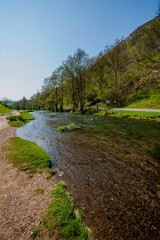 england derbyshire peak district national park valley of the river dove dovedale