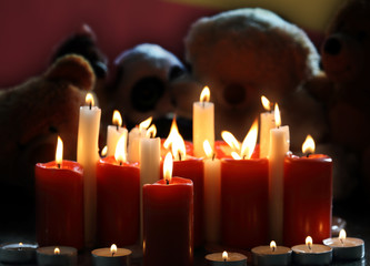 memorial candle light