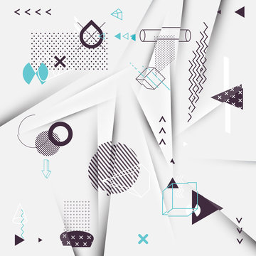 Abstract  background with geometric shapes