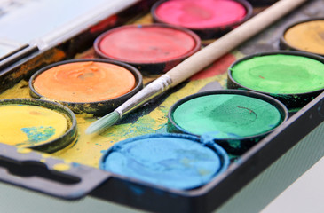 Naklejka premium Farbmalkasten