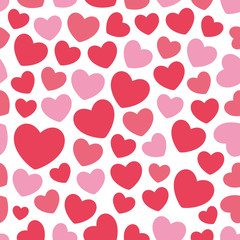 Fototapeta na wymiar valentine pattern red small heart