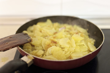 fries with olive oil