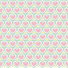 valentine pattern red small heart