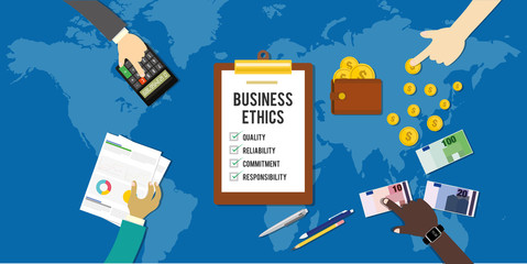 business ethic ethical company corporate concept