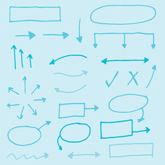 Doodle Arrow Marker set