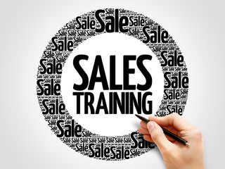 Sales Training words cloud, business concept background