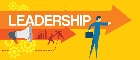 leader leadership in business concept team