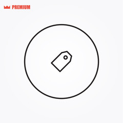 Tag vector icon