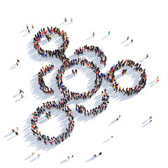 molecule people 3D rendering