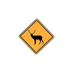 U.S. Deer Crossing Sign