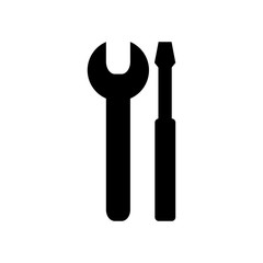 Wrench and screwdriver icon