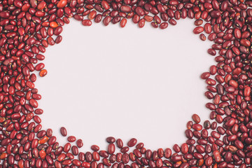 Brazilian Red Beans frame. Phaseolus vulgaris