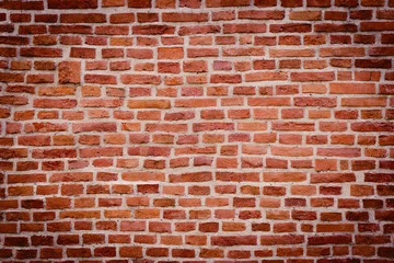 Fototapeta na wymiar Background of old brick wall pattern texture.