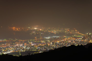 神戸の夜景　摩耶山掬星台からの眺め