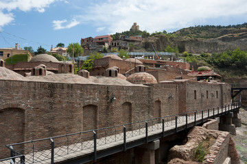 Exterior of public bath in Tbilisi, Georgia