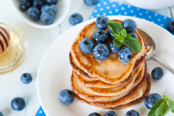 Pancakes with blueberries