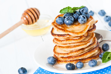 Pancakes with blueberries