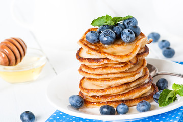 Pancakes with blueberries
