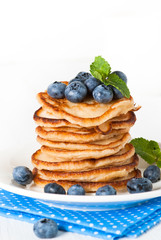 Pancakes with blueberries