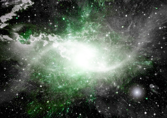 galaxy in a free space