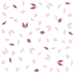 Delicate autumn vintage style background. Creative vector seamless pattern with leaves