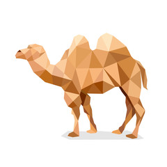Geometric Camel made with triangles.