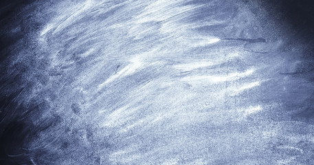 The school or university blackboard with threadbare chalk 
