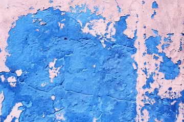 Wall fragment with attritions and cracks