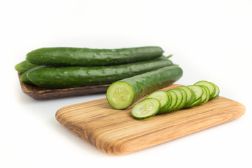 Cucumber on isolation background.