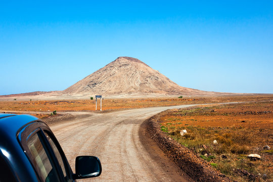 Monte Leste, traveling by car. Cape Verde,  Sal Island