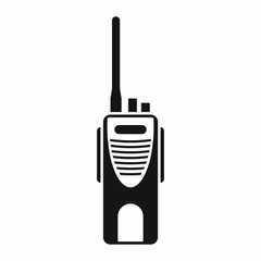 Radio transmitter icon in simple style isolated on white background. Device symbol