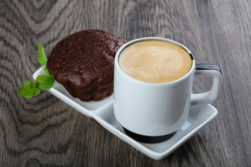 Coffee with muffin