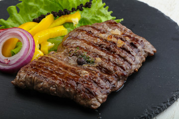 Grilled beef steak
