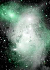 galaxy in a free space