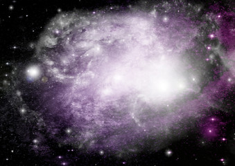 galaxy in a free space