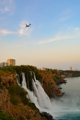 Duden Waterfall at Sunset