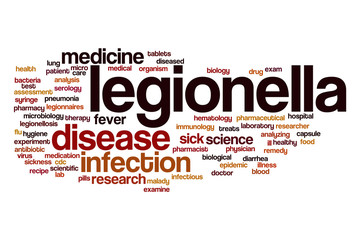 Legionella word cloud concept
