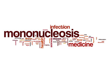 Obraz premium Mononucleosis word cloud concept